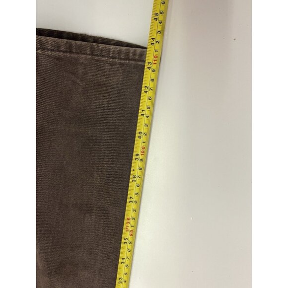 VTG 1990s Lee Jeans Mens 32x30 (31x31 Actual) Leather Patch Brown Made in Canada - Picture 6 of 16